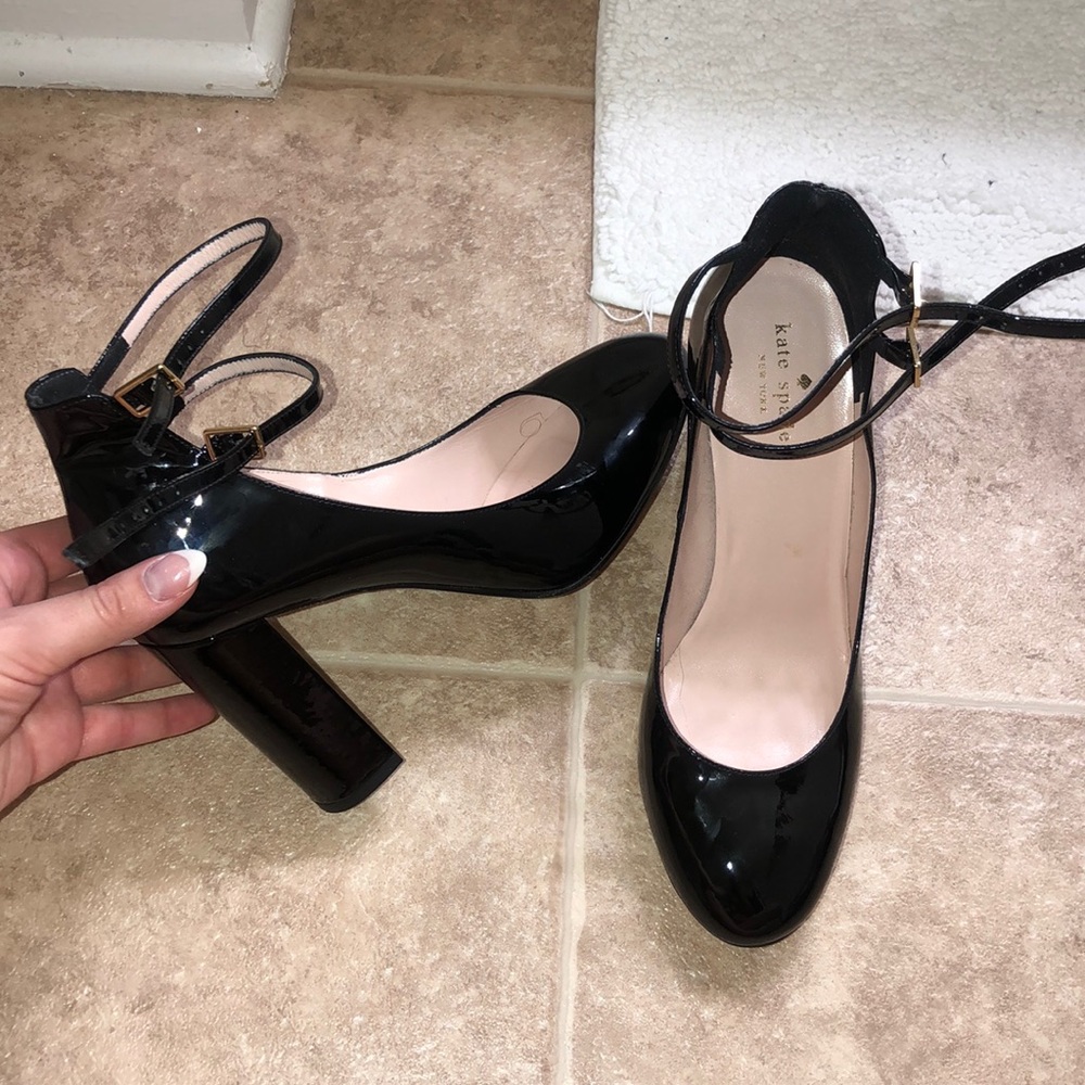 Kate Spade Vero Cuoio black heels
